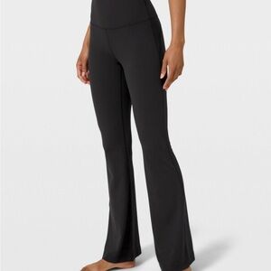 LULULEMON Groove Pant Flare High Rise Size 4 Black Nulu 33”